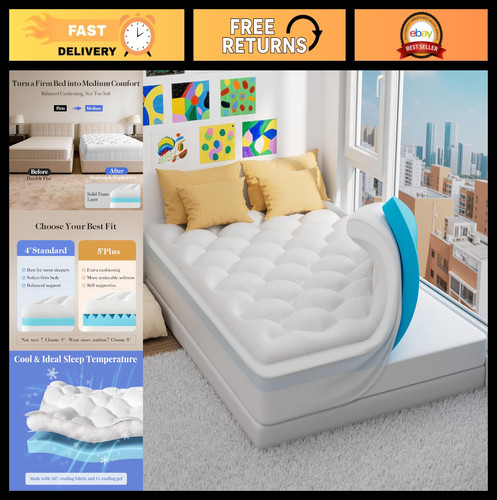 Dual layer mattress topper - mattress,