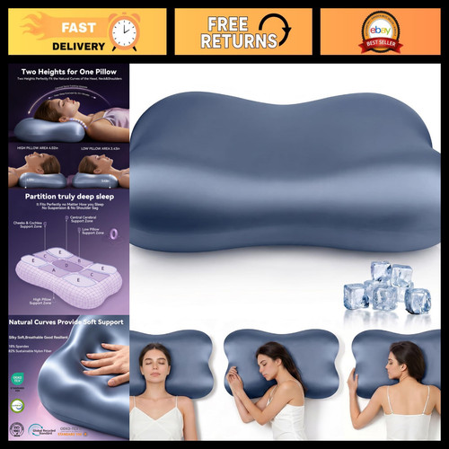 Cooling cervical neck pillow - neck,