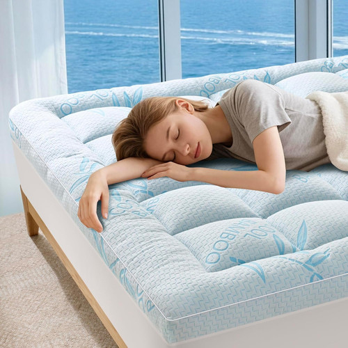 Bamboo queen mattress topper - queen,